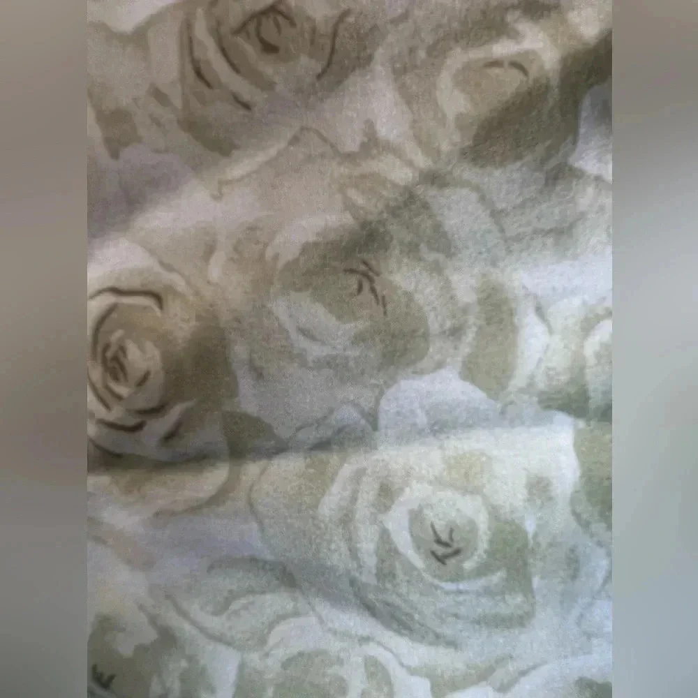 VINTAGE: Adolfo | ladies floral print silk scarf.